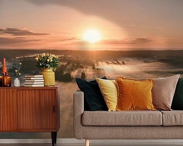 Beautiful sunrise at the edge of the forest. by Nick de Jonge - Skeyes