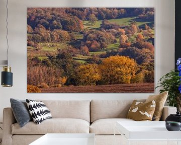 Herbstliche Farben auf den Hügeln Südlimburgs von John Kreukniet