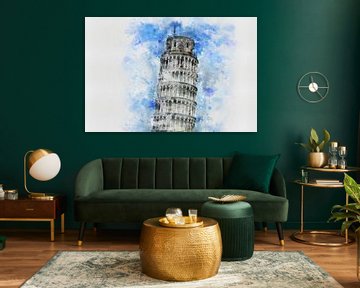 De scheve toren van Pisa van Claudia Evans