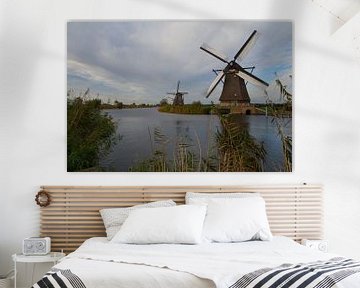 Windmolens  in Kinderdijk van tiny brok