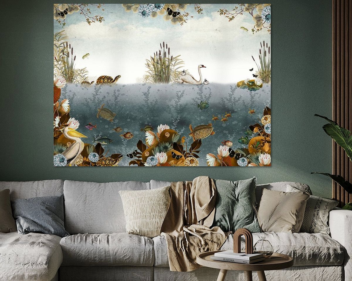 Example of the artwork in a room