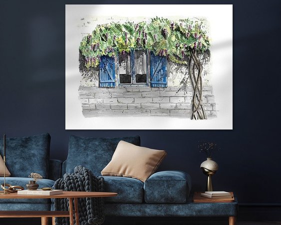 Example of the artwork in a room