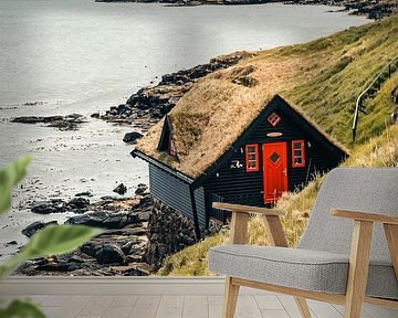 Sprookjeshuisje op de Faeröer Eilanden van Expeditie Aardbol