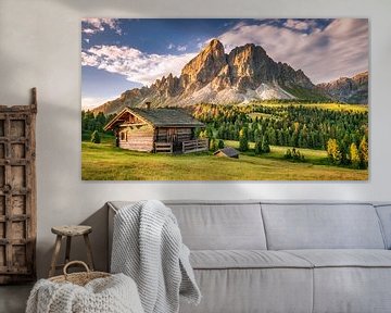 Cabane d'alpage dans les Alpes / Dolomites en Italie sur Voss Fine Art Fotografie