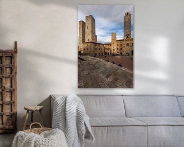 De torens van San Gimignano van Denis Feiner