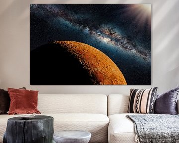 Planet Mars in the solar system by Manjik Pictures