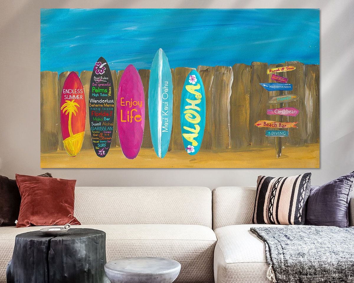 Example of the artwork in a room
