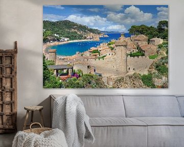 Tossa de Mar at the Costa Brava by Peter Eckert