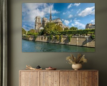 Kathedraal Notre Dame aan de Seine, Parijs van Christian Müringer