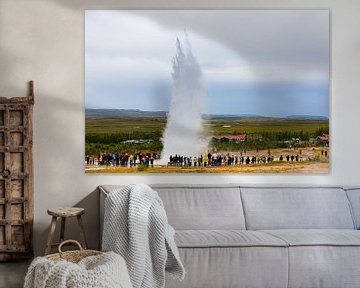 Strokkur geyser, IJsland van Henk Meijer Photography