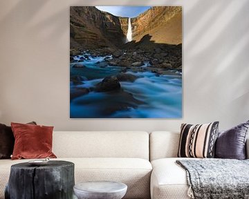 Wasserfall Hengifoss, Island