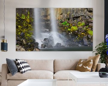 Cascade de Svartifoss dans le parc national de Skaftafell, Islande sur Henk Meijer Photography