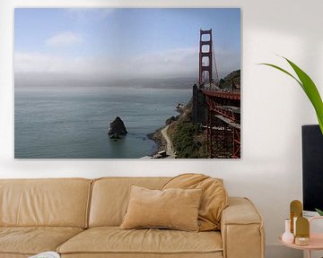 Die Golden Gate Brücke von Sausalito aus gesehen van Christiane Schulze