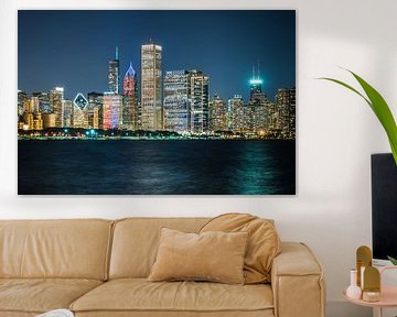Skyline Chicago, USA by Munich Art Prints