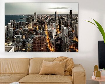 Urban Shot Chicago Skyline von Munich Art Prints