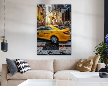 Yellow Cab NYC by Munich Art Prints