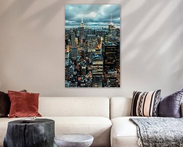 Binnenkomende Storm NYC van Munich Art Prints