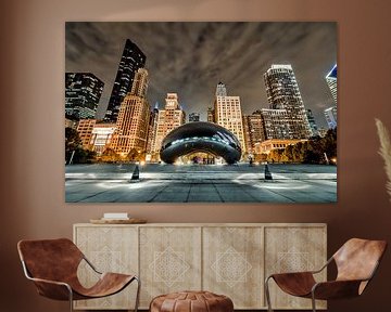 The Bean, Cloud Gate, Chicago, USA van Munich Art Prints