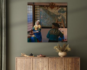 Homage to Vermeer Painting by Paul Meijering