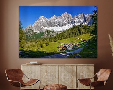 Alm Village at the foot of the Hohe Dachstein by Coen Weesjes