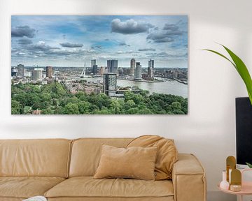 Rotterdam Skyline van Sonny Vermeer