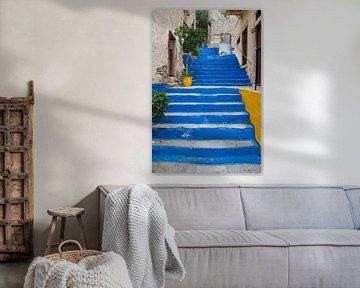 Kleurrijke trap in Griekenland