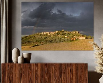 Ambiance d'orage dans le Val d'Orcia sur Denis Feiner