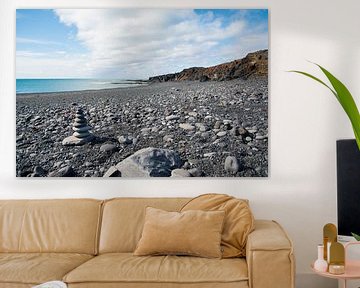 Plage volcanique en Islande sur Lifelicious