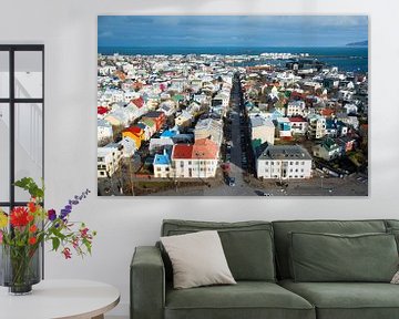 Ansicht von Reykjavik, Island von Lifelicious