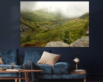 A green landscape in the mountains by Karijn | Fine art Natuur en Reis Fotografie