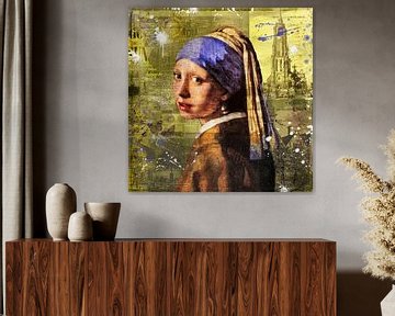 Das Mädchen mit dem Perlenohrring von Johannes Vermeer von Rene Ladenius Digital Art