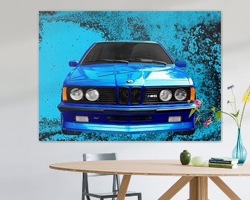 BMW M635CSi E24 in blauw van aRi F. Huber