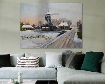 Salt in winter by Antonie van Gelder Beeldend kunstenaar