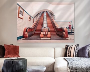 De prachtige houten roltrappen van de Sint-Annatunnel in Antwerpen van Matthijs Van Mierlo