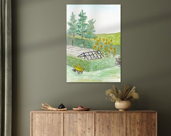 Example of the artwork in a room