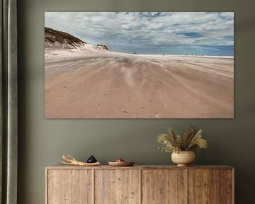 Stuifzand op het strand van Digital Art Nederland