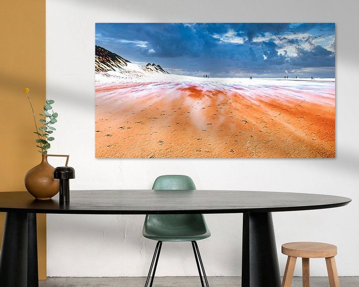 Sfeerimpressie: Stuifzand op het strand van Digital Art Nederland