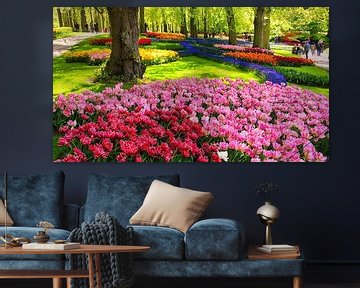 Keukenhof tulpenheuvel van Digital Art Nederland