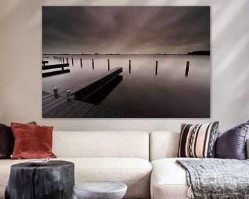 Donkere wolken over Hollandse meren van Dirk-Jan Steehouwer
