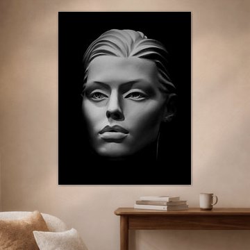 Mannequin face black/white