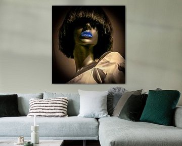 Blauwe lippen