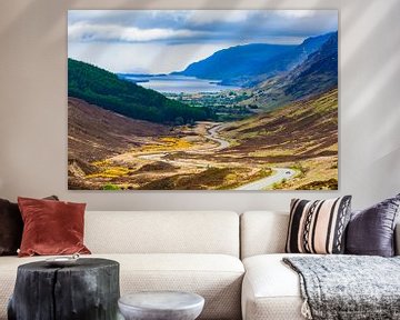 La vallée de Glen Doherty dans les Highlands d'Écosse sur Werner Dieterich