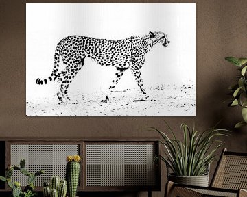 Abstrakter Gepard von Sharing Wildlife