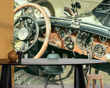Mercedes-Benz SSK Sport convertible classic car dashboard by Sjoerd van der Wal Photography