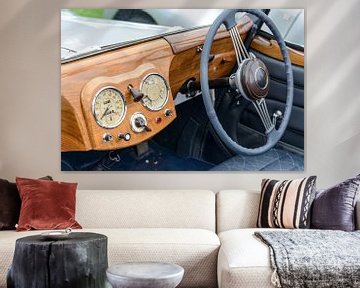 Tableau de bord de la voiture classique Triumph 1800 Roadster sur Sjoerd van der Wal Photographie