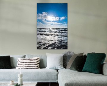 De zee bij strand Scheveningen, Zuid-Holland van Wendy Klunder