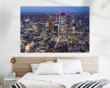De skyline van London, gezien vanaf The Shard
