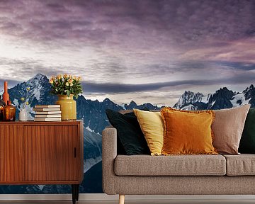 Dageraad op de Alpen