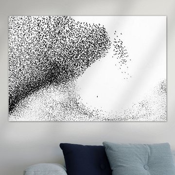 Wanderfalke vertreibt Starenschwarm