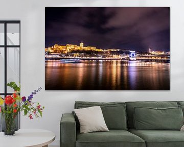 Budapest at night - Danube lit - Hungary by John Ozguc